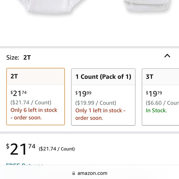 TODLER TRAINING PANTS SIZE 2T - Picture 4 of 4